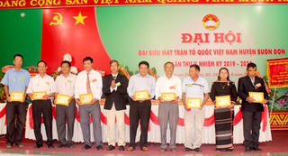 Đắk Lắk: Đại hội đại biểu Mặt trận huyện Buôn lần thứ V