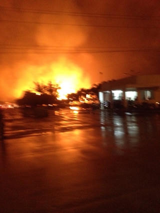 Cháy lớn tại Khu công nghiệp Minh Hưng 2, tỉnh Bình Phước