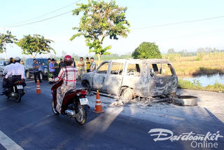 Diễn biến chi tiết vụ ‘con gái thuê người đốt xe khiến cha tử vong’