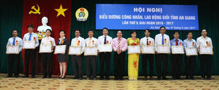 Biểu dương 95 công nhân, lao động giỏi tỉnh An Giang