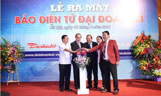 Chùm ảnh ra mắt báo điện tử Đại Đoàn Kết