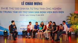 500 bé ra đời từ phương pháp thụ tinh trong ống nghiệm