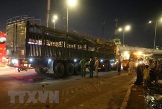 TP Hồ Chí Minh: Va chạm với xe đầu kéo, 2 người tử vong