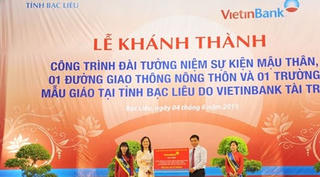 Vietinbank tài trợ 40 tỷ đồng cho tỉnh Bạc Liêu