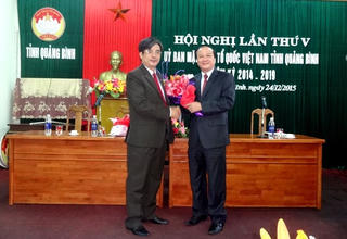 Phó Chủ tịch UBND tỉnh làm Chủ tịch Ủy ban MTTQ tỉnh Quảng Bình