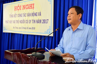 Sóc Trăng: Người có uy tín tích cực vận động các chương trình an sinh xã hội