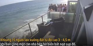 [VIDEO] Khoảnh khắc sập ban công tiệc sinh nhật từ độ cao 4 mét