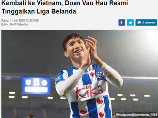 Báo Indonesia mỉa mai Văn Hậu sau khi rời Hà Lan