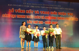Hà Nội: Tuyên dương 61 sáng tạo khoa học tiêu biểu của thanh thiếu nhi