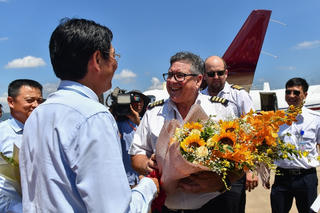 Cảng hàng không quốc tế Vân Đồn đón chuyến bay đầu tiên