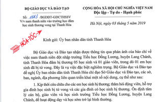 Vụ ‘Nam thanh niên đâm học sinh thương vong’: Đề nghị tỉnh Thanh Hóa tăng cường an ninh trường học
