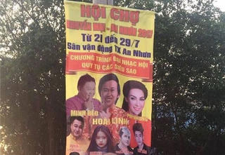 Sở VH-TT Bình Định vào cuộc vụ pano quảng cáo Minh Béo là 'siêu sao'