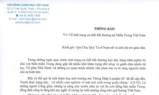 Hội đồng Giám mục Việt Nam chia sẻ với ngư dân miền Trung