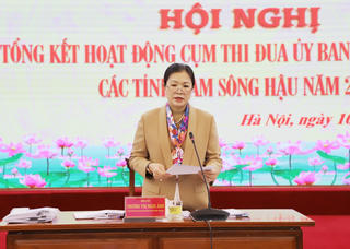 Tổng kết công tác Mặt trận Cụm các tỉnh nam sông Hậu 