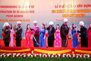 Hà Tĩnh: Xây dựng 50 ngôi nhà cho phụ nữ có hoàn cảnh khó khăn