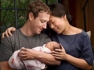 Lên chức bố, ông chủ Facebook làm từ thiện 99% tài sản