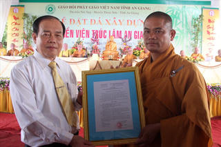 Lễ đặt đá xây dựng Thiền viện Trúc Lâm An Giang