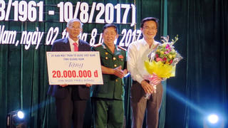 Quảng Nam: Gần 750 triệu trao tặng Hội nạn nhân chất độc da cam/dioxin