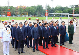 Lãnh đạo Đảng, Nhà nước, MTTQ Việt Nam viếng Chủ tịch Hồ Chí Minh