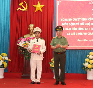 Bạc Liêu có Giám đốc Công an mới