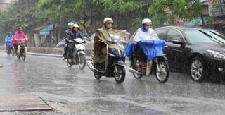 Bắc Bộ: Mưa dông trên diện rộng