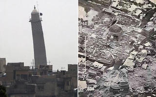 IS 'thổi bay' nhà thờ Hồi giáo 800 năm tuổi ở Mosul, Iraq