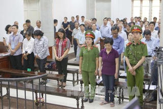 Xử sơ thẩm bị cáo Châu Thị Thu Nga và đồng phạm