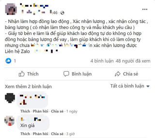 Làm giả sao kê ngân hàng, bảng lương, hợp đồng lao động...