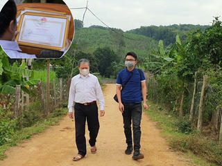 Chánh trương giáo xứ hiến đất làm đường