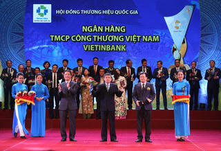 VietinBank lần thứ 5 liên tiếp đạt giải Thương hiệu Quốc gia