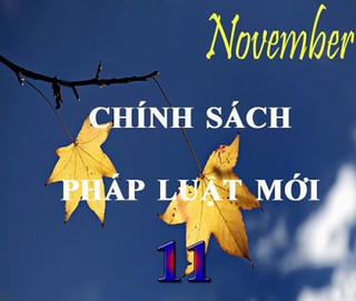 Nhiều chính sách có hiệu lực trong tháng 11