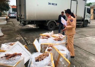 Bắt giữ 2 vụ vận chuyển thực phẩm bẩn tại Thanh Hoá