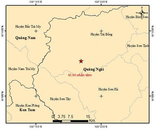 Quảng Ngãi: Liên tiếp xảy ra 2 trận động đất