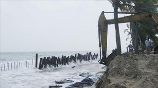 Hơn 4.300m3 cát Biển Cửa Đại đã bị lấy đi trái phép