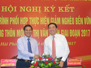 UBND TP Hải Phòng cùng MTTQ thành phố ký kết các chương trình phối hợp