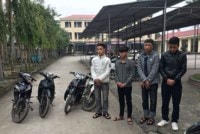 Hà Tĩnh: Bắt nhóm học sinh trộm cắp xe máy