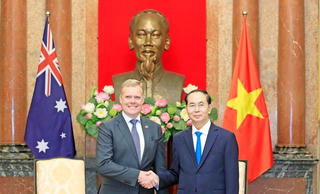 Chủ tịch nước Trần Đại Quang tiếp Chủ tịch Hạ viện Australia