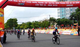 Giải đua xe đạp toàn quốc: Vận động viên Nguyễn Tấn Hoài đoạt giải Nhất chặng 13