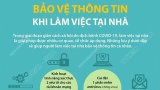 [Infographics] Làm thế nào để bảo vệ thông tin khi làm việc tại nhà?