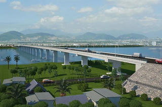 Thi công cầu Giao Thủy (Quảng Nam) vượt lũ thành công