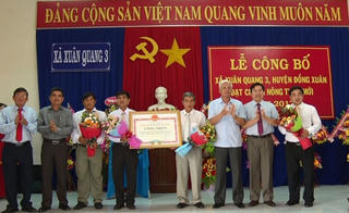 Lễ đón bằng công nhận xã Xuân Quang đạt chuẩn nông thôn mới