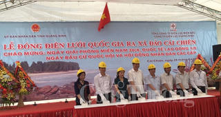 Xã đảo Cái Chiên có điện lưới quốc gia