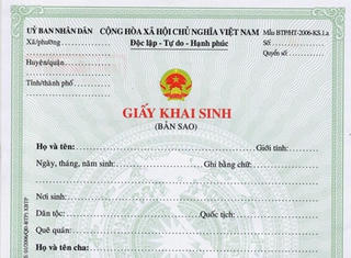 Giấy khai sinh là giấy tờ hộ tịch gốc của cá nhân