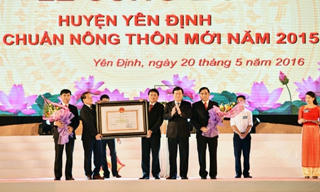 Yên Định là huyện đầu tiên của Thanh Hoá đạt chuẩn nông thôn mới