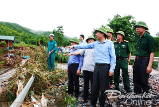 Bí thư Tỉnh ủy Quảng Ninh xuống hiện trường trực tiếp chỉ đạo khắc phục hậu quả thiên tai