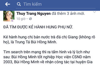 Phó Công an huyện yêu cầu xử lý người tung tin 'Công an đánh phụ nữ'