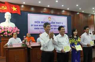 Bầu bổ sung 2 Phó Chủ tịch MTTQ tỉnh Sóc Trăng