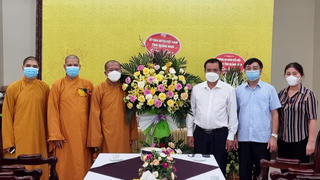 MTTQ tỉnh Quảng Ninh thăm và chúc mừng Lễ Vu Lan năm 2021