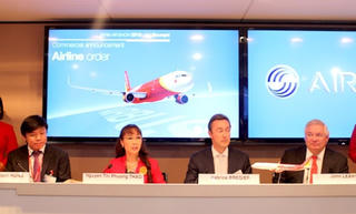 Vietjet đặt hàng thêm 6 tàu bay A321 mới  tại Paris Air Show 2015