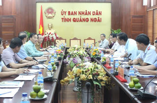 Đoàn giám sát UBTƯ MTTQ Việt Nam làm việc với UBND tỉnh Quảng Ngãi